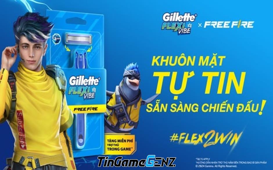 Gillette và Garena Free Fire ra mắt phiên bản giới hạn: Khuôn mặt tự tin sẵn sàng chiến đấu