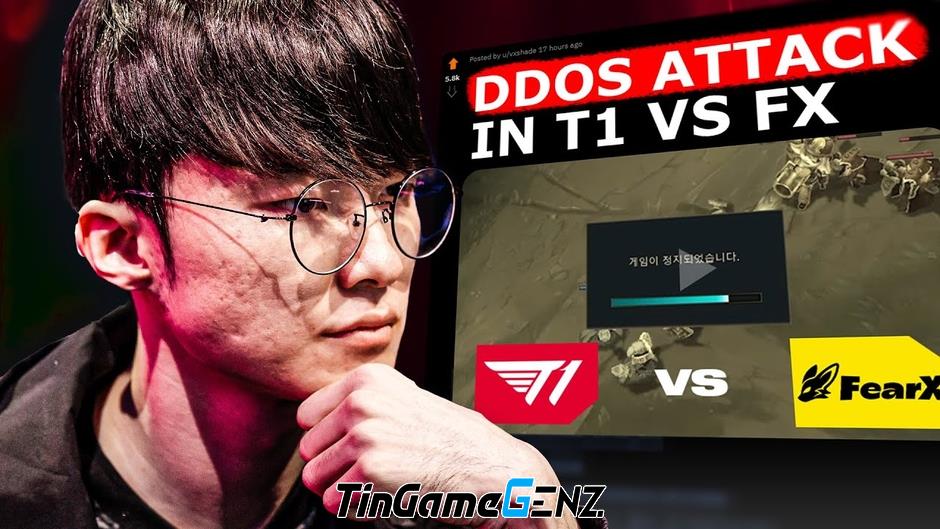 Hacker tấn công DDoS T1 trong và ngoài LCK, fan lo lắng cho Faker