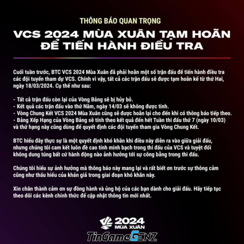 Hậu quả của việc VCS bị huỷ toàn bộ đối với Esports Việt Nam