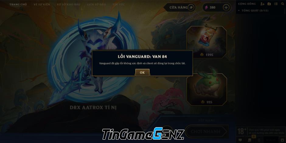 Hệ thống Vanguard chống hack của Riot gây tranh cãi vào cuối tuần