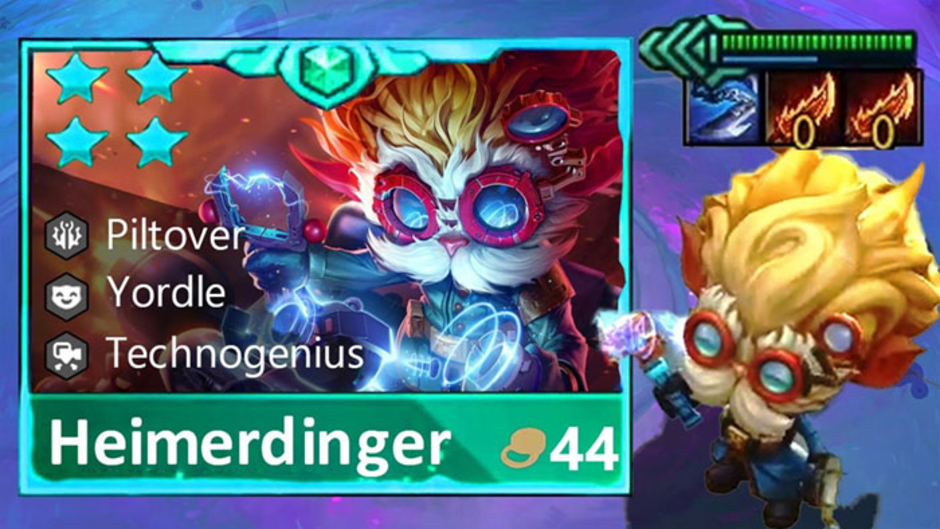 Heimerdinger có thể lên 4 sao sau khi Yordle bị xóa trong chế độ Đấu Trường Chân Lý (ĐTCL) phiên bản 9.5.