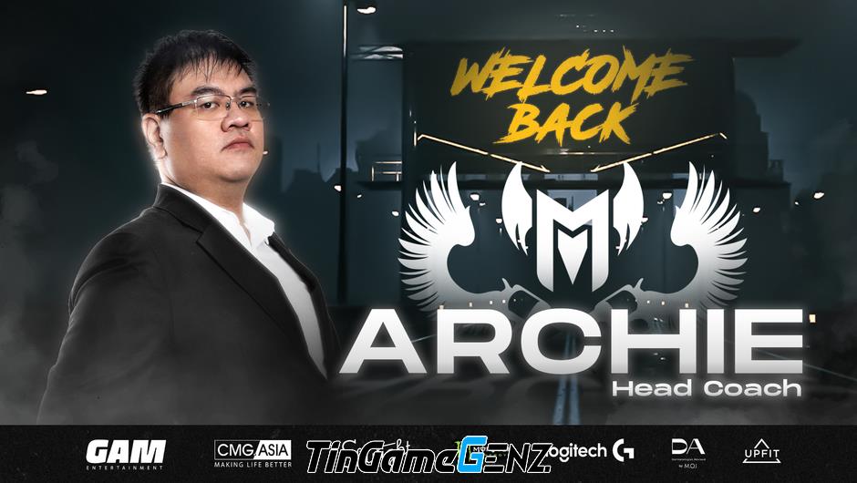 HLV Archie chinh phục nhiều đối thủ nổi tiếng để trở thành HLV trưởng của GAM Esports.