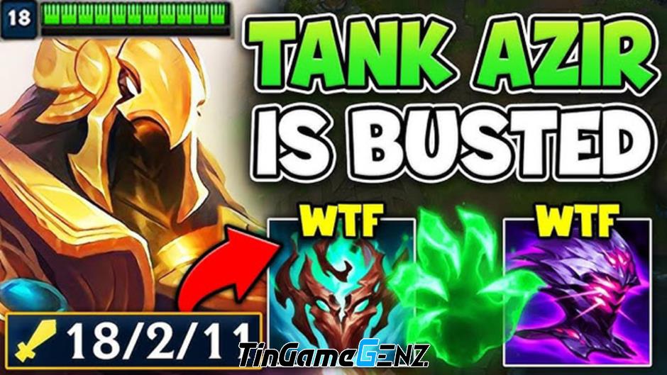 Học cách chơi Azir tank và đánh bại HLE của Chovy trong LMHT