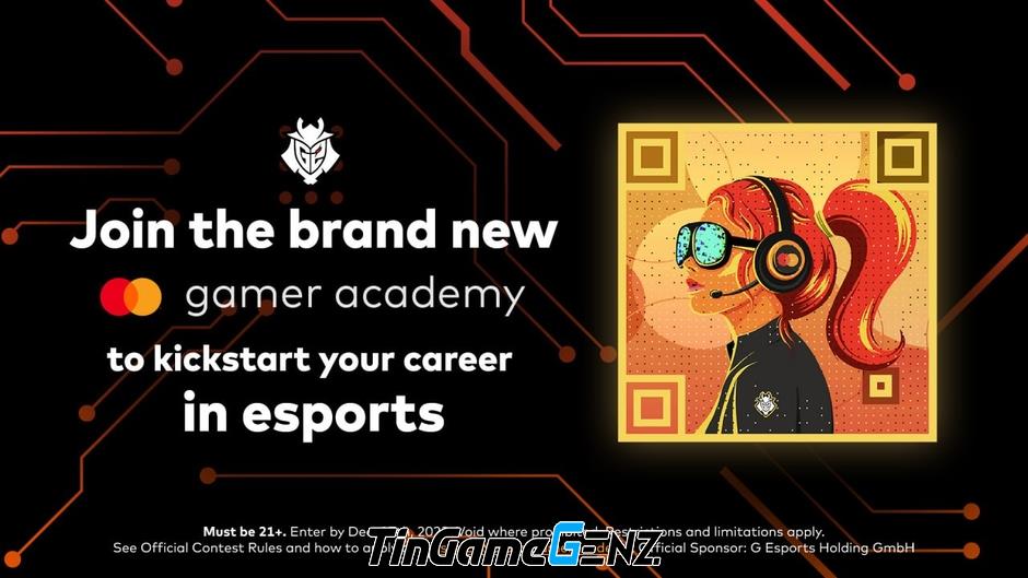 Học viện Mastercard Gamer đón đơn đăng ký từ G2 Esports và Riot Games