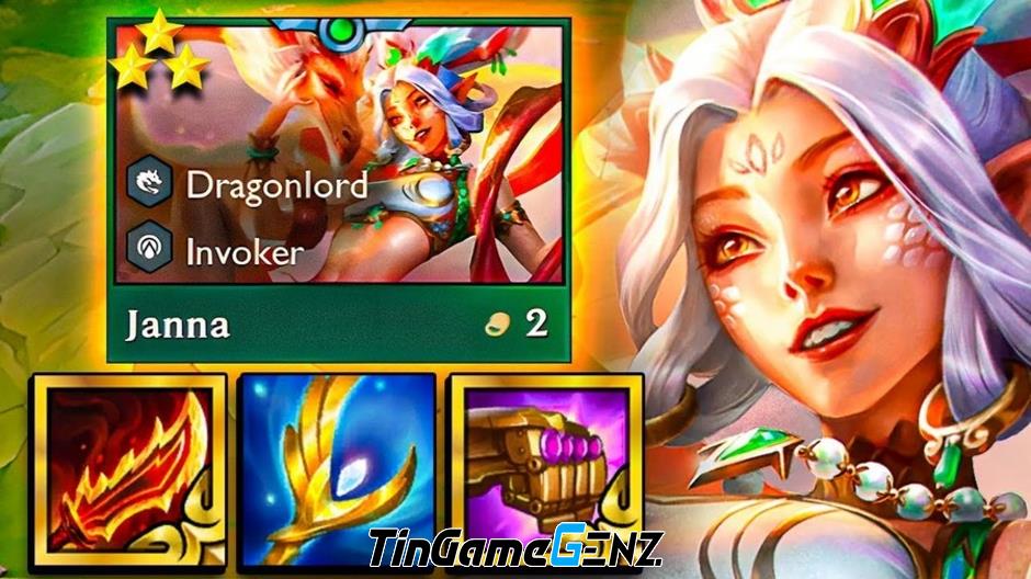 Hướng dẫn build Janna mùa 11 để vào top 100% trong Đấu trường chân lý