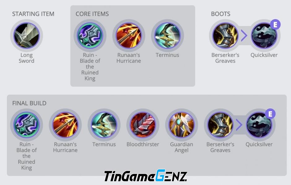 Hướng dẫn cách build và combo kỹ năng mạnh nhất cho Kalista Tốc Chiến