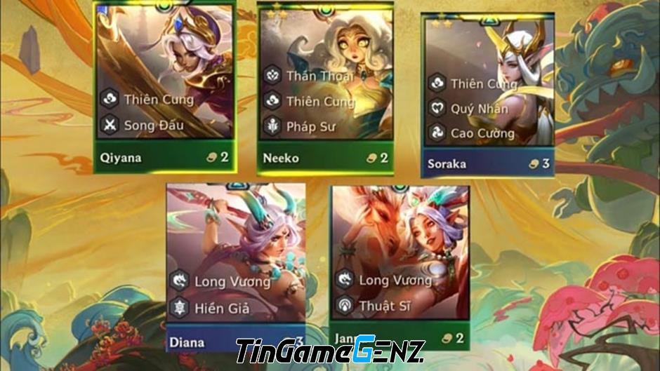 Hướng dẫn đội hình Janna Long Vương reroll trong ĐTCL mùa 11