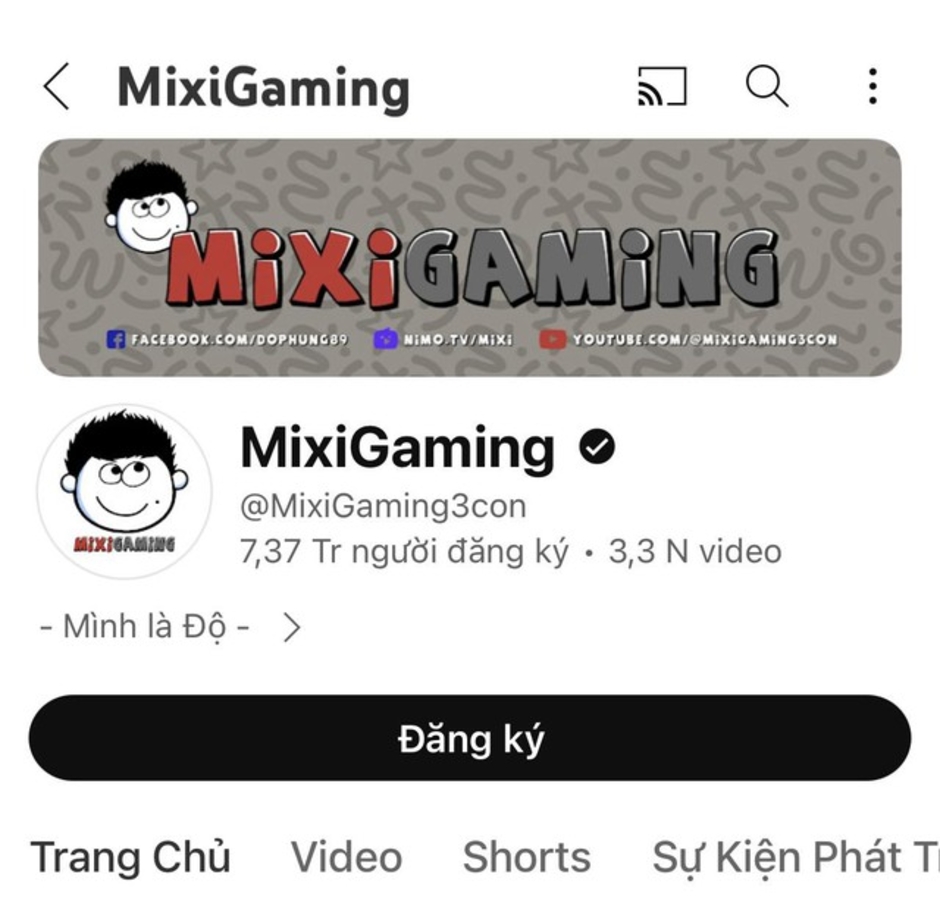 Kênh YouTube 7,3 triệu subs của Độ Mixi đã bị hack 3 lần trong 1 tuần nhưng đã khôi phục bình thường