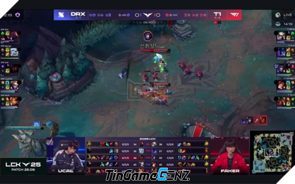 LCK 2025: T1 Đại Chiến DRX - Faker Tỏa Sáng Với Pentakill Trong Trận Đấu Đầy Kịch Tính