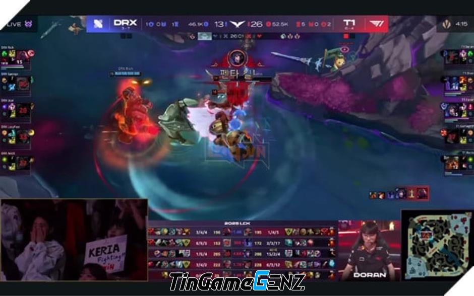 LCK 2025: T1 Đại Chiến DRX - Faker Tỏa Sáng Với Pentakill Trong Trận Đấu Đầy Kịch Tính