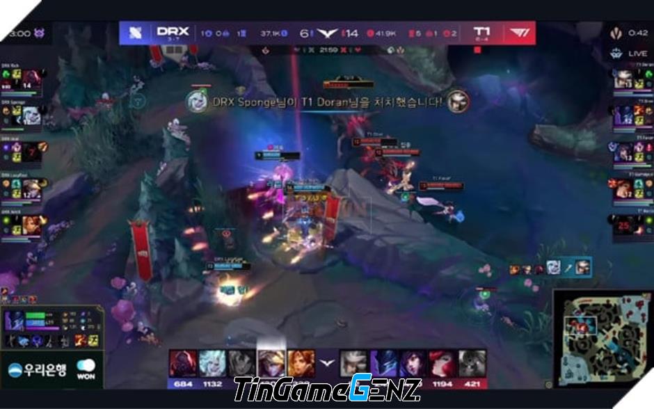 LCK 2025: T1 Đại Chiến DRX - Faker Tỏa Sáng Với Pentakill Trong Trận Đấu Đầy Kịch Tính