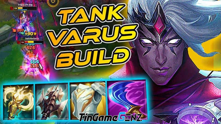 LMHT 14.8: Varus drain tank Đường Trên với Cung Chạng Vạng