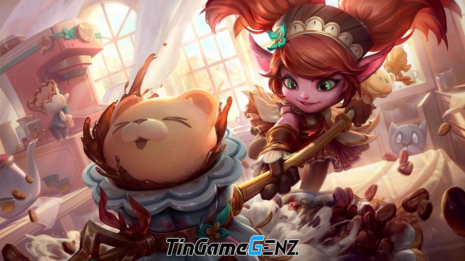 LMHT: Các tướng Jinx, Lulu, Poppy và Rumble sẽ có trang phục mới với chủ đề Cafe Cuties