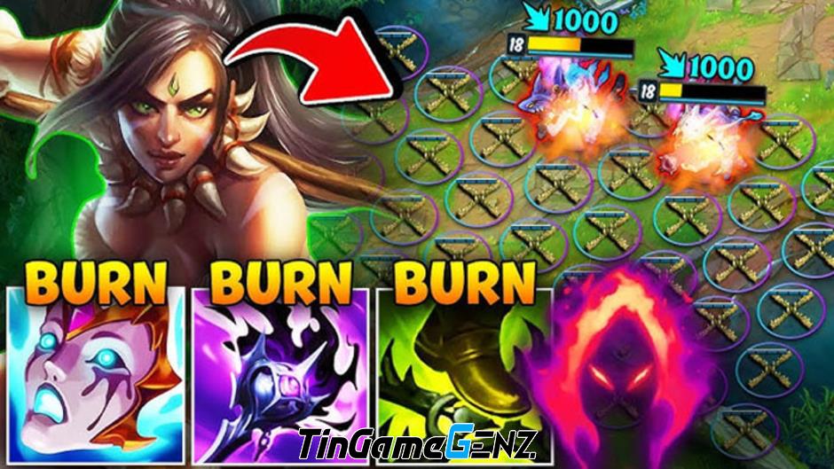 LMHT: Khám phá lối chơi Nidalee "đốt bẫy" đang hot trong meta chuyên nghiệp