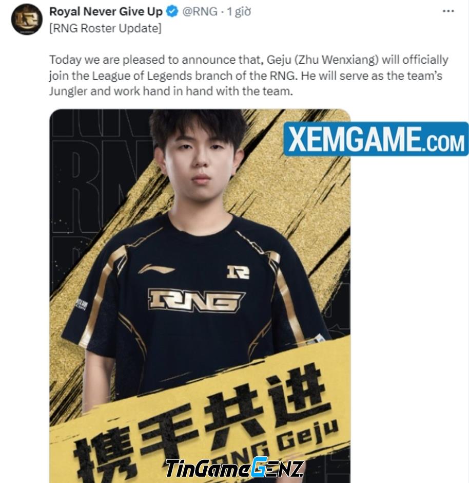 LMHT: RNG chọn streamer vào thay nhà vô địch MSI, fan bất ngờ