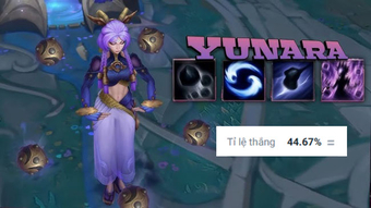 "LMHT: Yunara Chật Vật Với Tỉ Lệ Thắng Thấp Sau Ngày Ra Mắt"