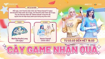 "Nhận Ngay Nhân Vật Venus Casual Miễn Phí Khi Đăng Nhập Đột Kích: Cơ Hội Vàng Cho Game Thủ!"