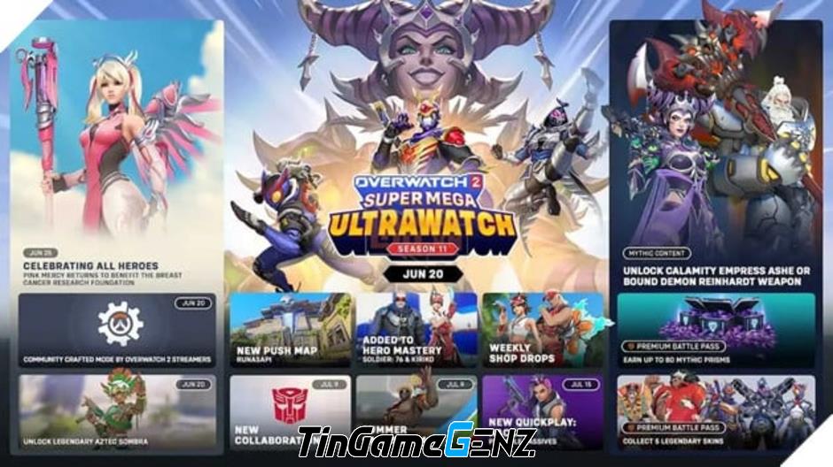 Overwatch 2 khởi động Season mới kết hợp với Transformers