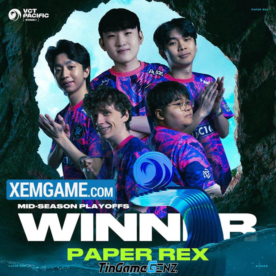 Paper Rex vô địch VCT 2024 Pacific Stage 1 với sự trở lại của Jinggg Paper Rex vô địch VCT 2024 Pacific Stage 1 với sự trở lại của Jinggg