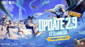 PUBG MOBILE ra mắt bản cập nhật 2.9, kết hợp sự kiện Lễ Hội Mùa Đông hấp dẫn.