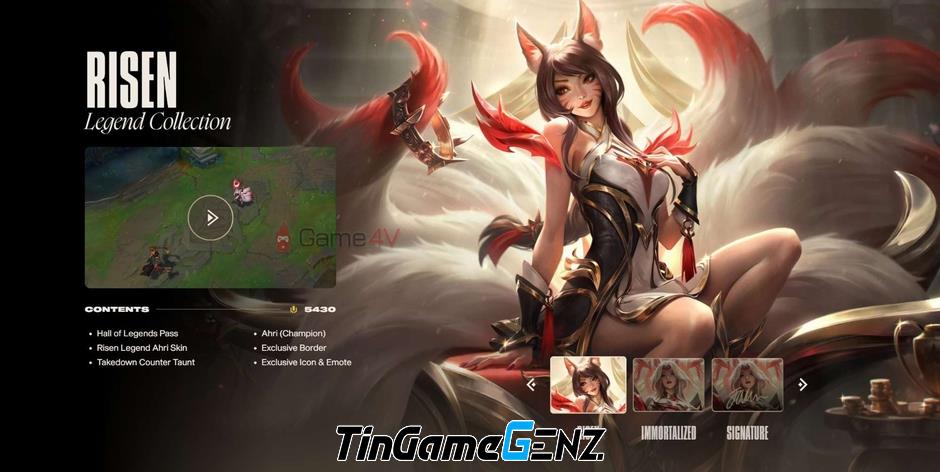 Ra mắt skin Ahri và LeBlanc cho Faker với giá 59k RP trong LMHT