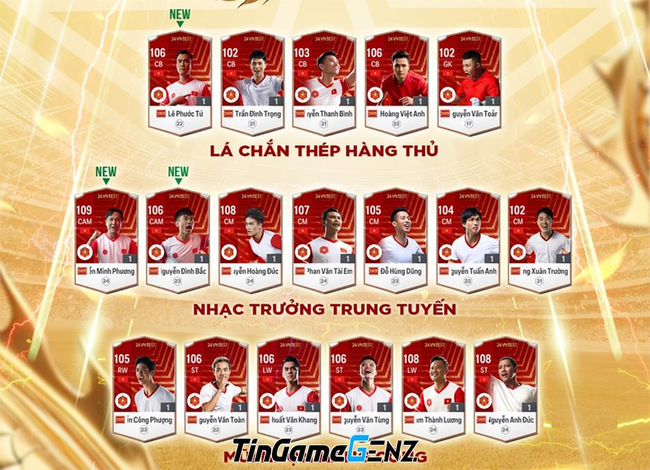 Ra mắt thẻ 24VNB và tăng giới hạn lương trong FC Online ngày 29/5