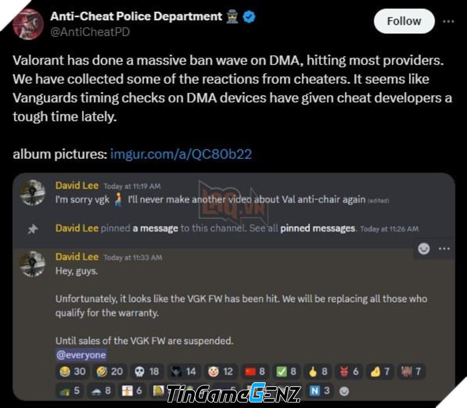 Riot Games xử lý gian lận trong Valorant