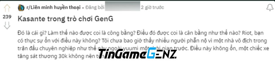 Riot giúp Gen.G thắng trận chống lại KDF, khán giả chứng kiến