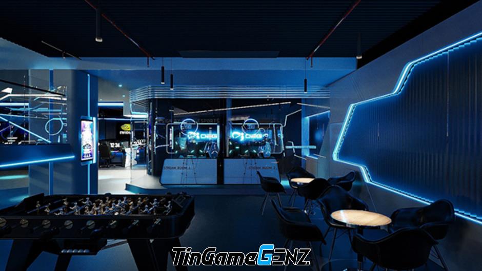 Sân khấu Esports chung kết NSOC 2023 - đấu trường quốc tế tại Việt Nam.