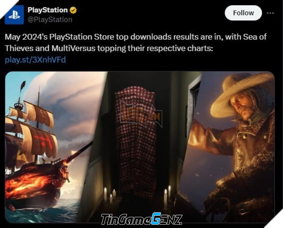 Sea of Thieves là tựa game bán chạy nhất tháng 5 trên cửa hàng PlayStation 5