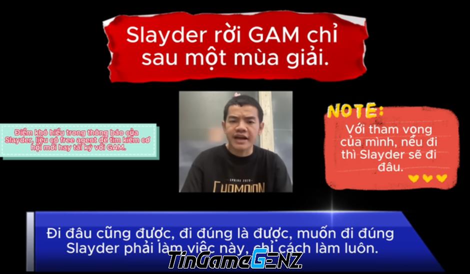 Slayder tiết lộ GAM có quan hệ nội tình, khẳng định trái ngược với suy đoán thông thường.