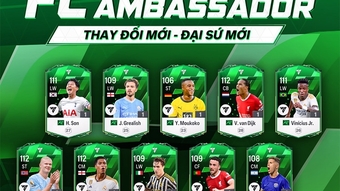 Soi chỉ số 10 cầu thủ FC Ambassador trong FO4 trên FC Online.