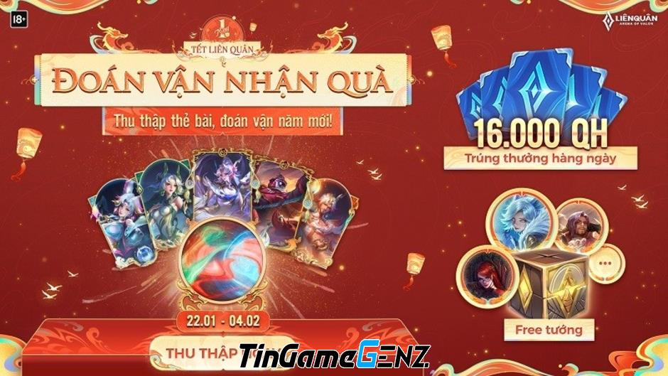 Tham gia và thu thập vận khí 2024 trong Liên Quân