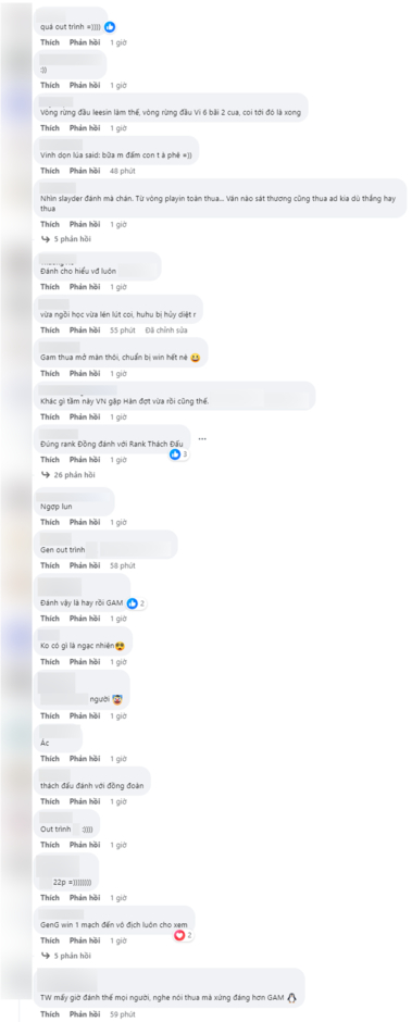 Tiêu đề viết lại: Kết quả trận đấu GAM - Gen.G không gây ngạc nhiên, một số fan VCS có thái độ khá khó hiểu.