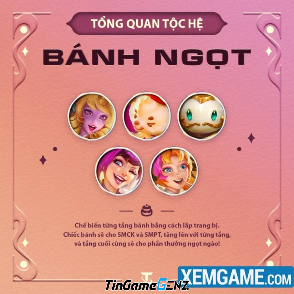 Tổng quan sức mạnh Tộc Bánh Ngọt trong ĐTCL Mùa 12