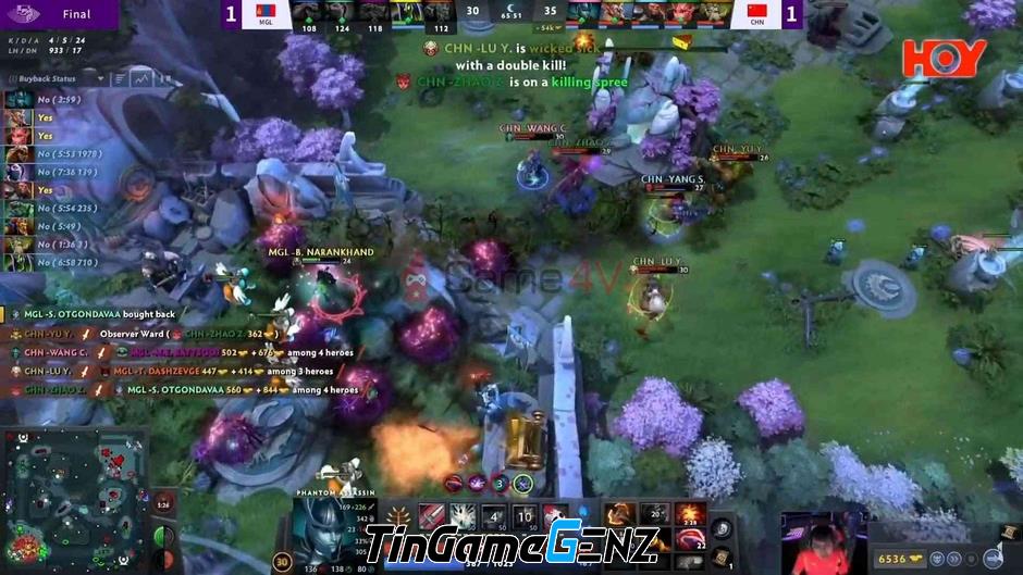 Trung Quốc vô địch Dota 2 tại Asian Games 2022, đánh bại Mông Cổ 2-1 và giành Huy chương vàng.