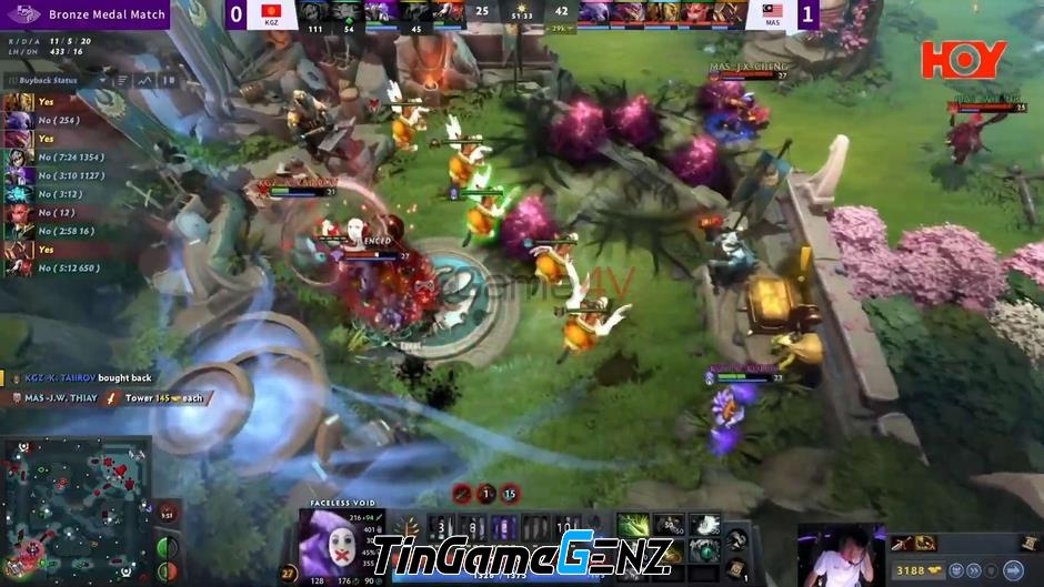 Trung Quốc vô địch Dota 2 tại Asian Games 2022, đánh bại Mông Cổ 2-1 và giành Huy chương vàng.