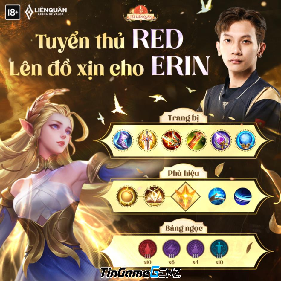 Tướng mới Erin Lien Quân gây tranh cãi mạnh trong cộng đồng game thủ.