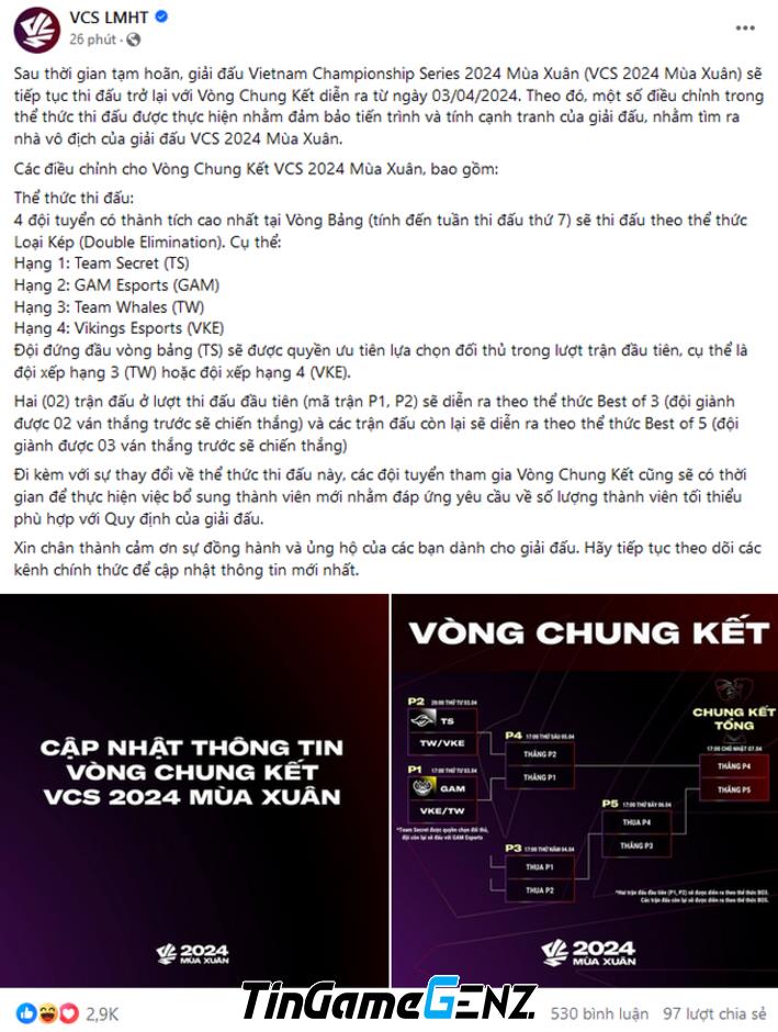 VCS tiếp tục playoffs, SofM kết thúc hy vọng fan ngay lập tức