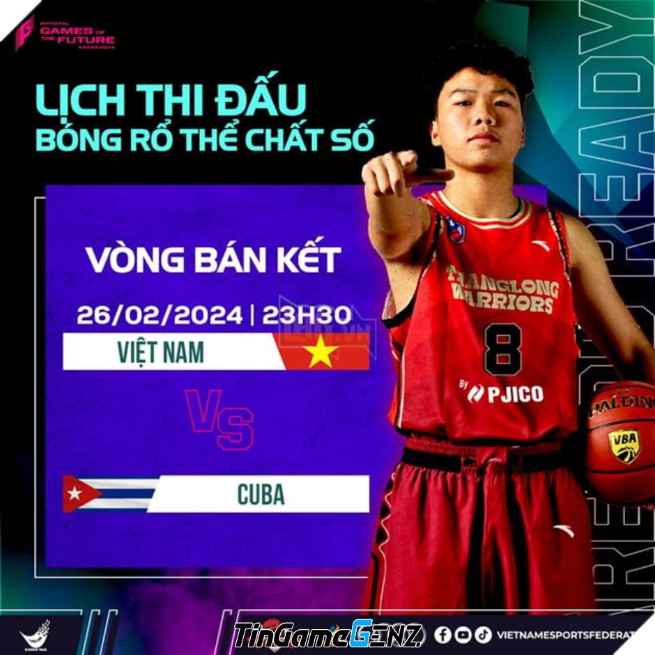 Việt Nam tỏa sáng tại Games of Future 2024, vào Bán kết Phygital Basketball