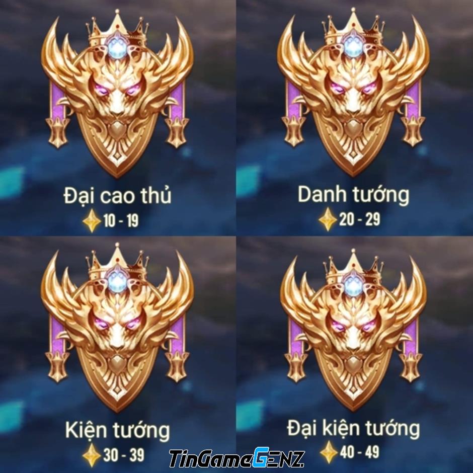 Xóa rank Thách Đấu Liên Quân Mobile: Loạt rank mới game thủ không thể bỏ qua