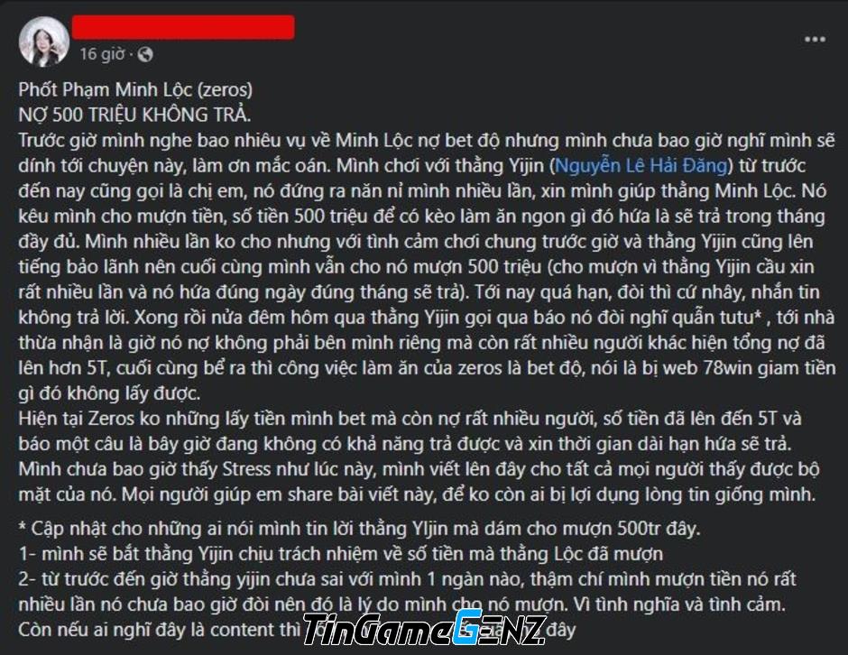 Zeros vỡ nợ vì cá cược lên đến 5 tỷ: Cựu đồng đội tại SE cũng chịu trách nhiệm