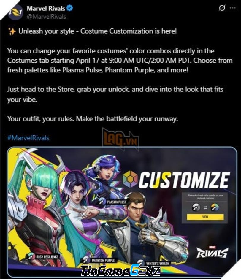 **Khám Phá Tính Năng Tùy Chỉnh Skin Mới Trong Marvel Rivals: Nâng Tầm Trải Nghiệm Game Thủ**