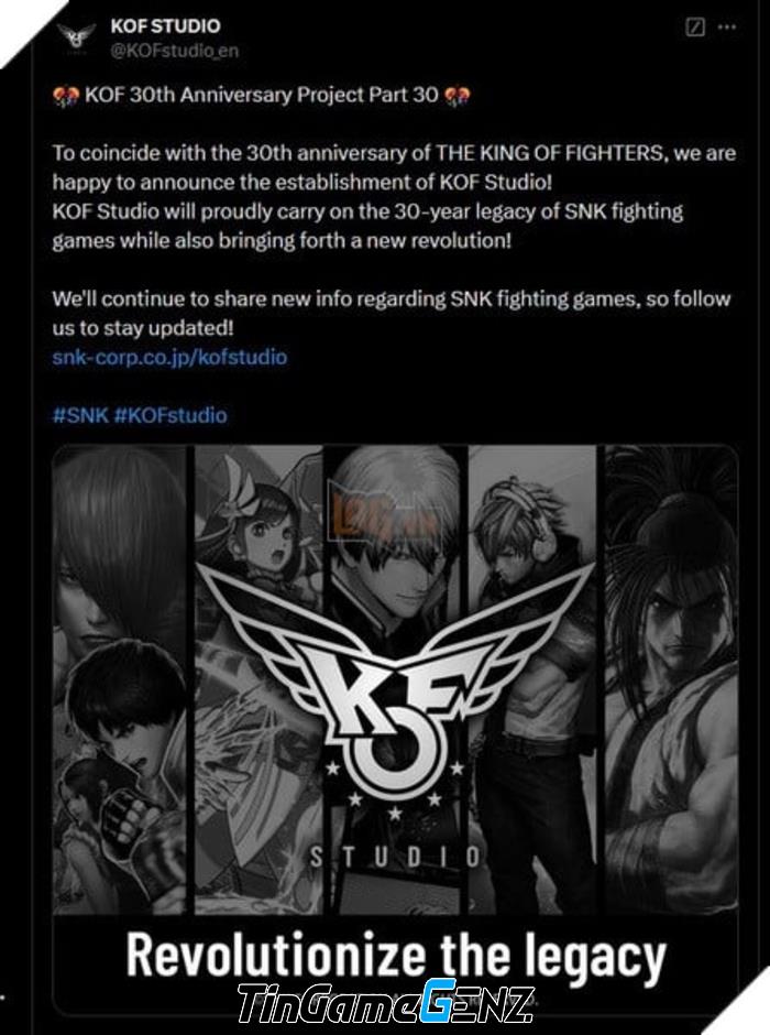 **SNK Ra Mắt KOF Studio Để Kỷ Niệm 30 Năm Huyền Thoại King of Fighters**