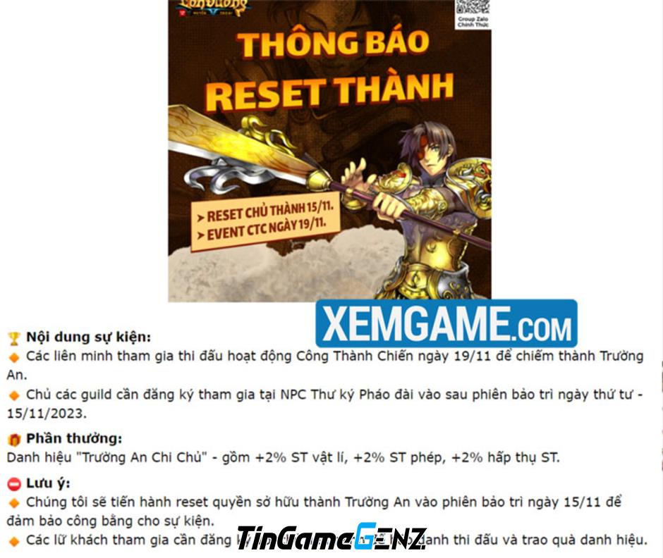 Con Đường Huyền Thoại: Sau giải PvP, game thủ sẵn sàng cho sự kiện Công Thành Chiến sắp diễn ra.