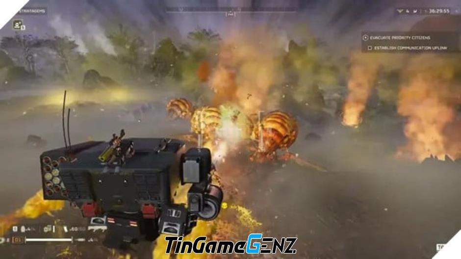 Fan Helldivers 2 Hồn nhiên với việc điều khiển Mechsuit mỏng manh