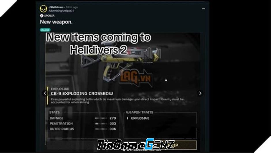 Helldivers 2: Danh Sách Vũ Khí và Vật Phẩm Mới Sắp Ra Mắt