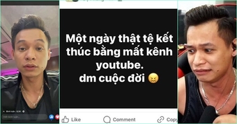 Kênh Youtube của Độ Mixi bị hack, mất hơn 7 triệu người đăng ký