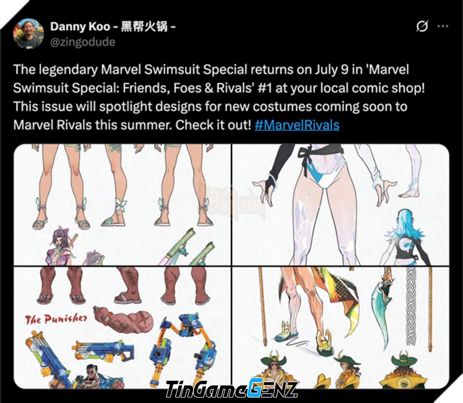 Khám Phá Trang Phục Đồ Bơi Độc Đáo Của 5 Anh Hùng Trong Marvel Rivals!