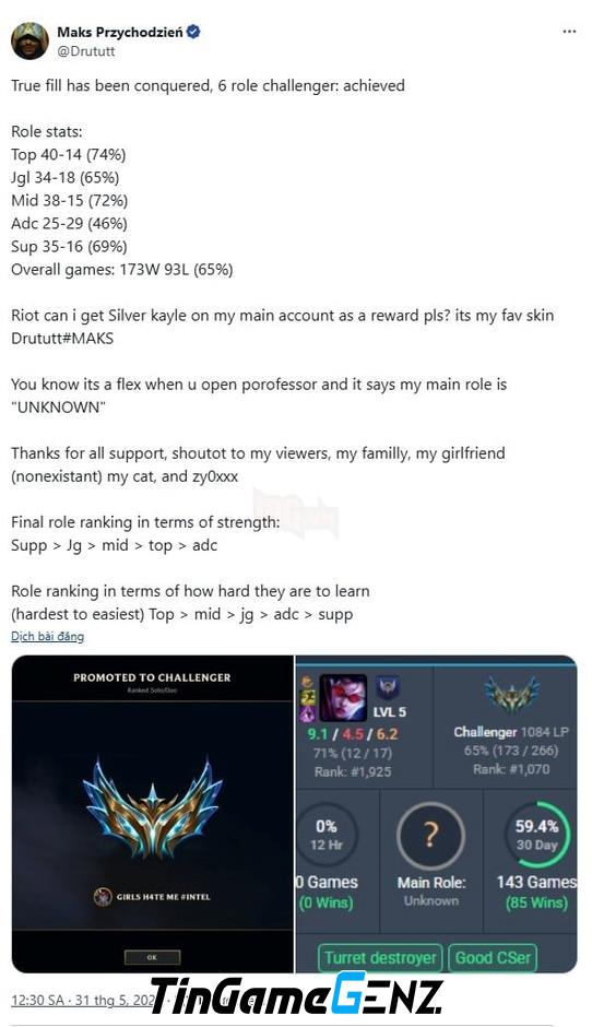 Nam game thủ gây sốt khi gửi email xin trang phục hiếm LMHT từ Riot Games và cái kết bất ngờ!